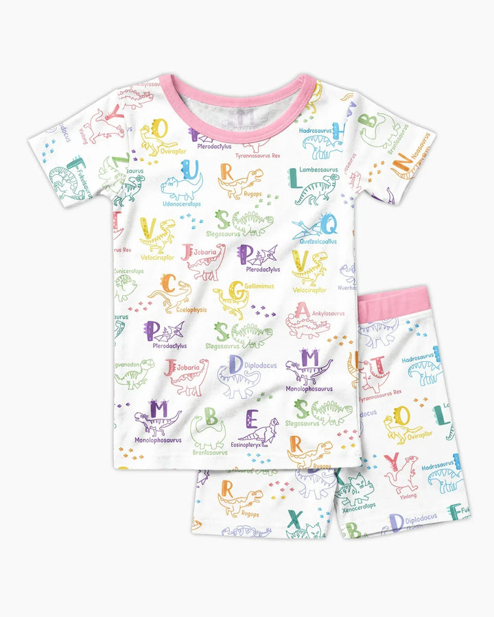 Template Zweiteiliges Pyjama-Set mit kurzen Ärmeln und Shorts