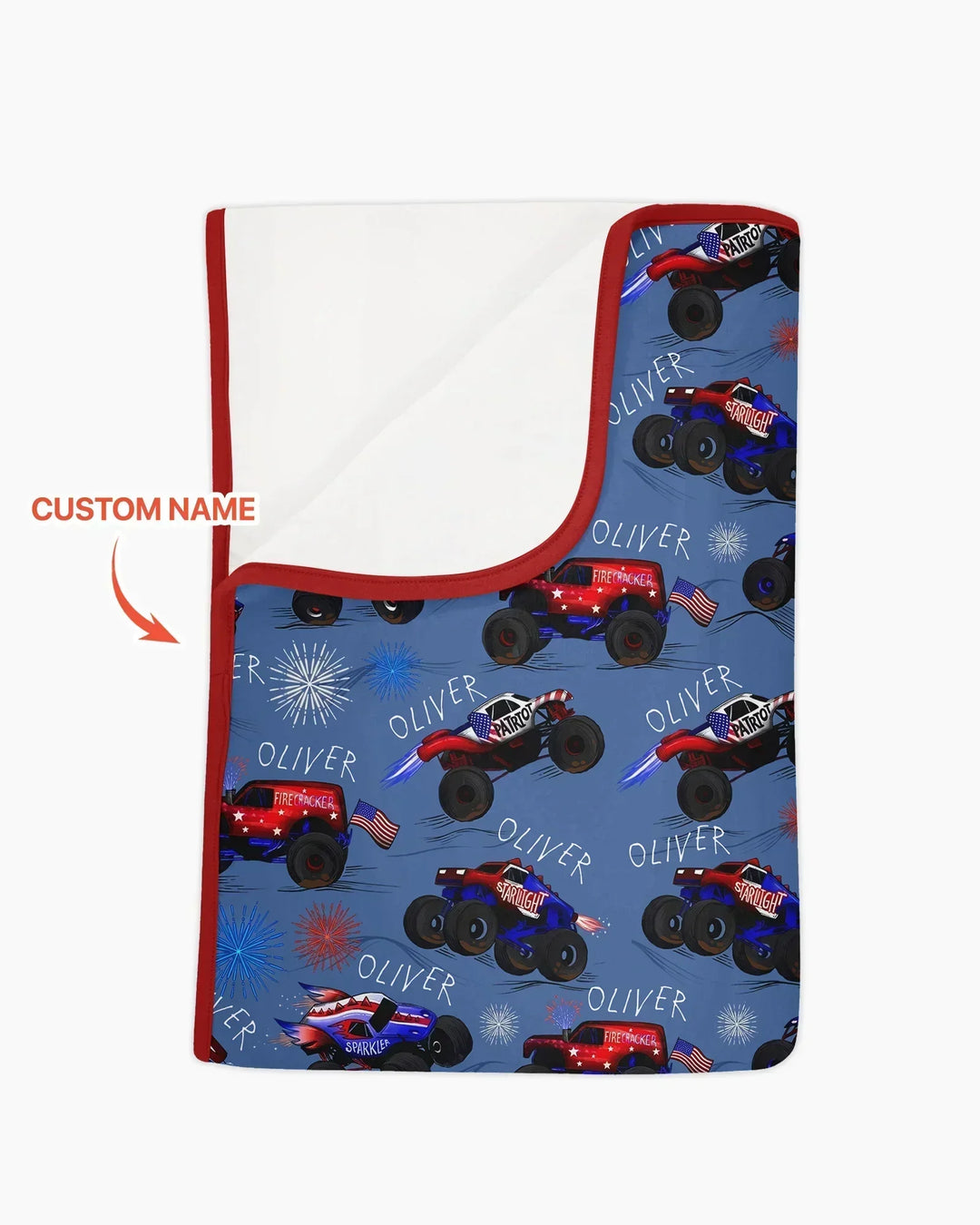 All American Thunder Custom Name Bamboo Blanket