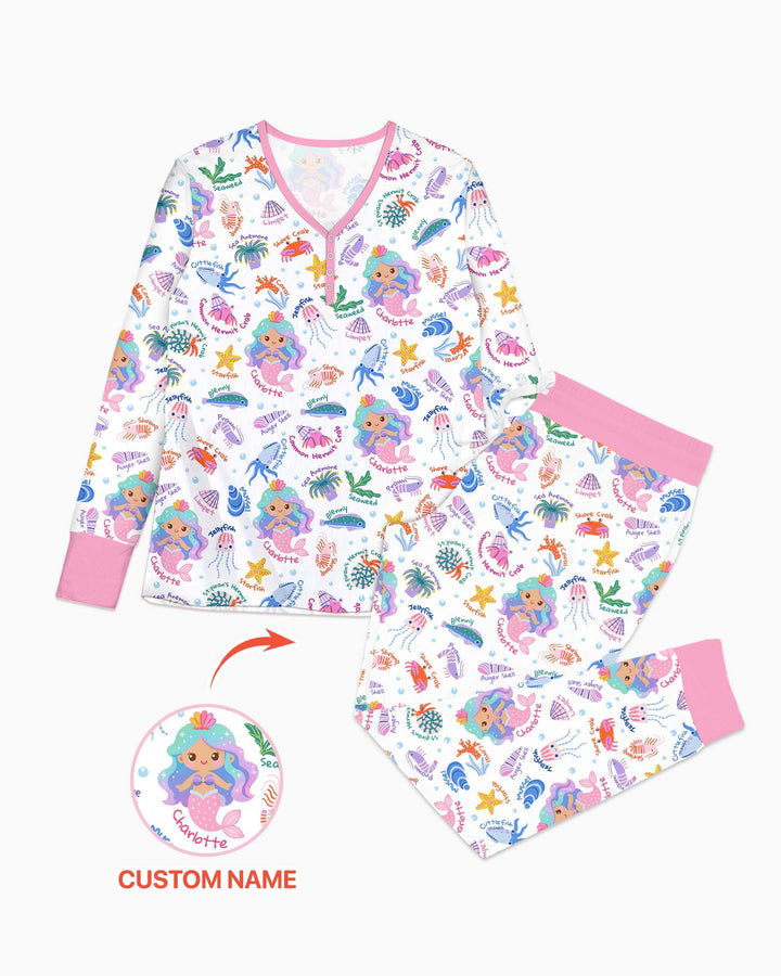 Plantilla Pijama de Bambú Personalizado para Mujer