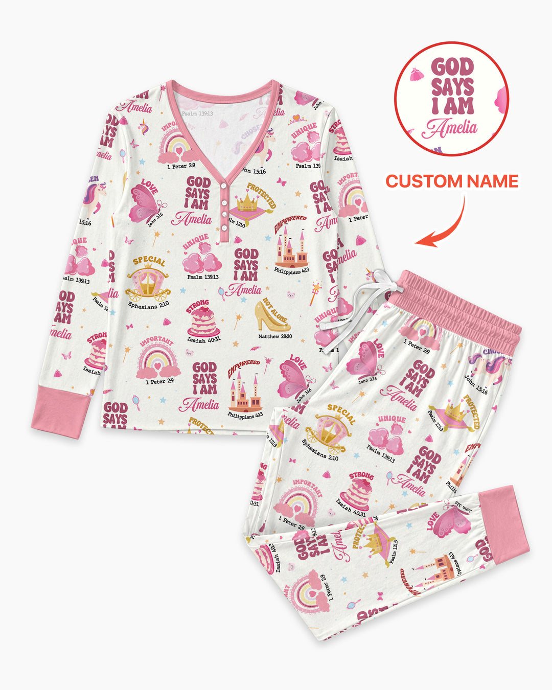 Dios Dice Que Soy Conjunto de Pijama para Mujer