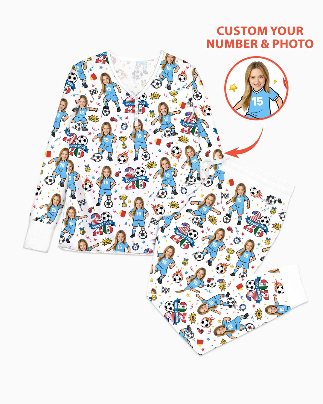 Vorlage Bambus Damen Pyjama Set