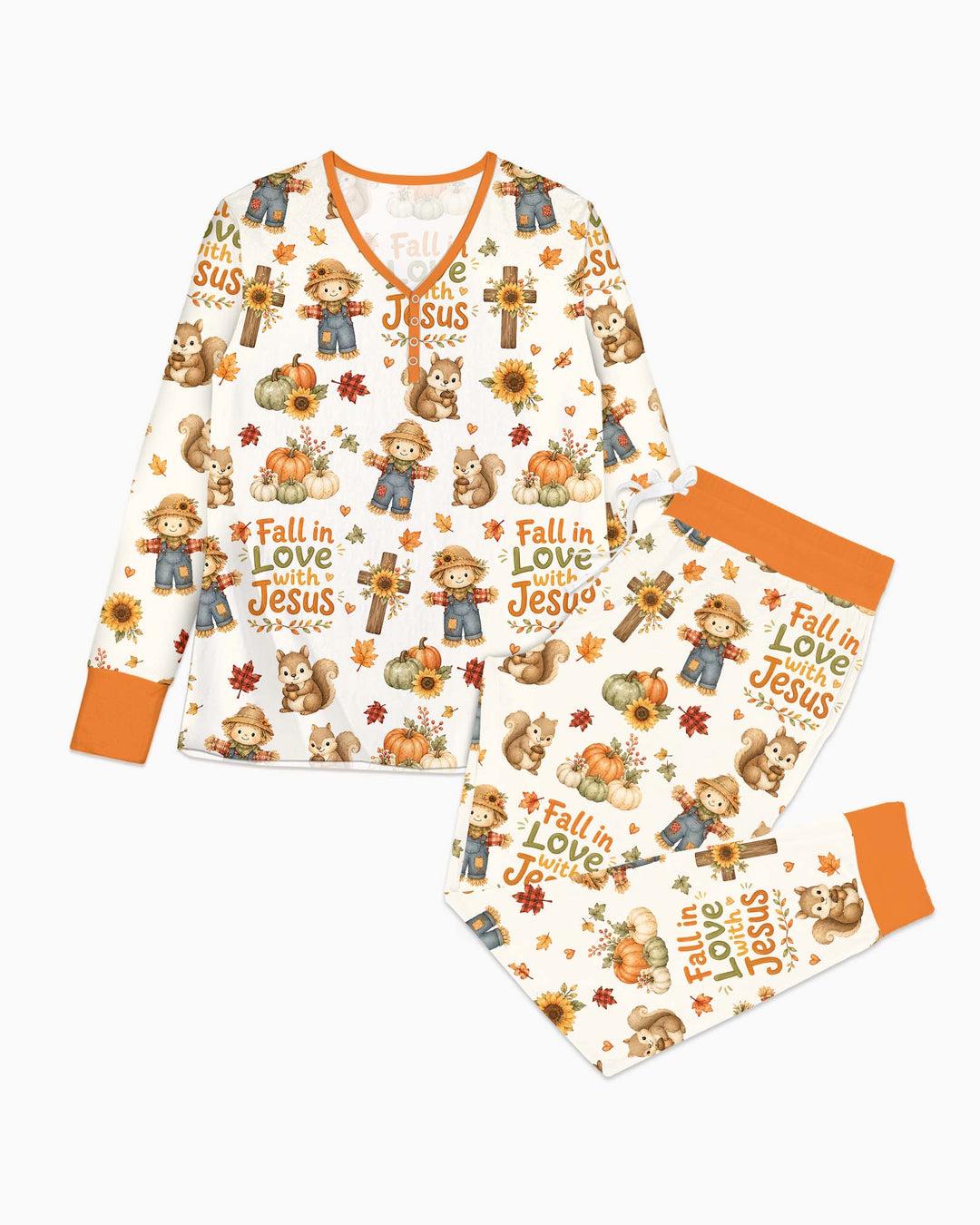 Fall For Jesus Bamboo Women Pajama Set