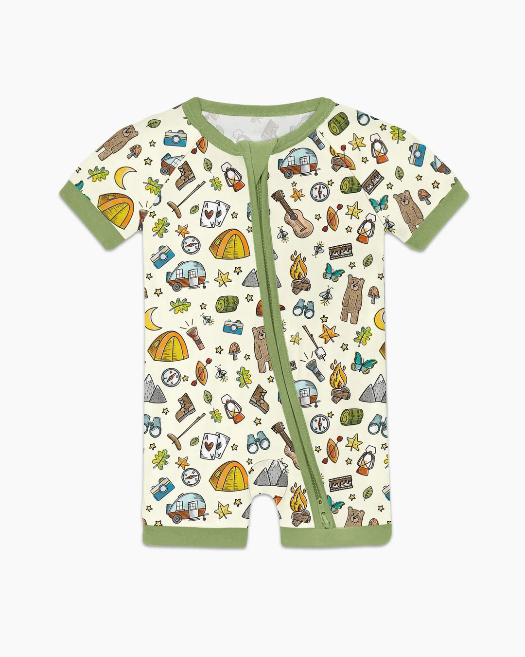 Love Camping Matching Family Bamboo Shorty Zippy