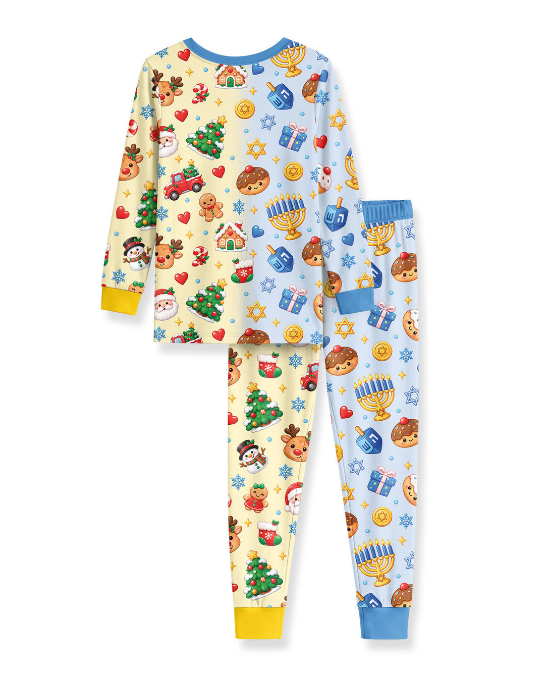 Merry Chrismukkah Bamboo Two Piece Long Sleeve Pajama Set