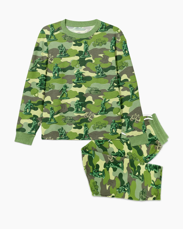 Green Army Men Bamboo Men's Pajama Set
