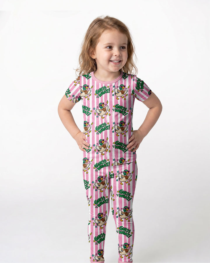 Guess What Mallard Butt Bamboo Two Piece Short Sleeve Pajama Set