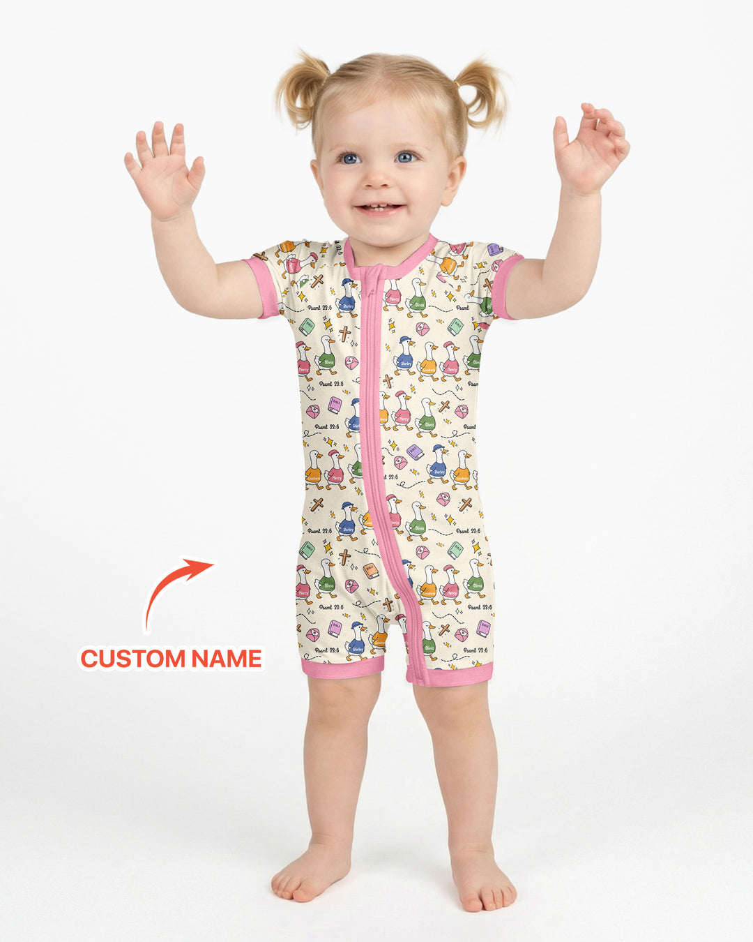 Psalm 23:6 Matching Family Bamboo Shorty Zippy