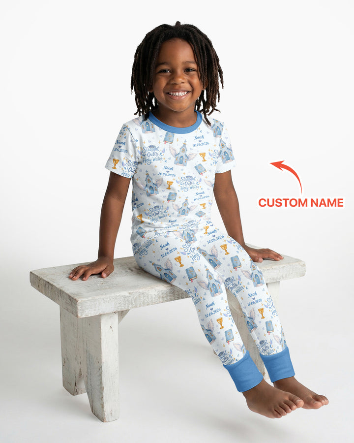 Zweiteiliges, kurzärmliges Pyjama-Set mit Marienkäfern