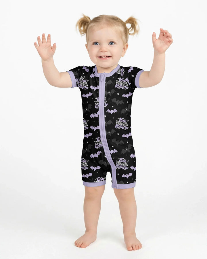 Halloween Butterflies Bamboo Shorty Zippy