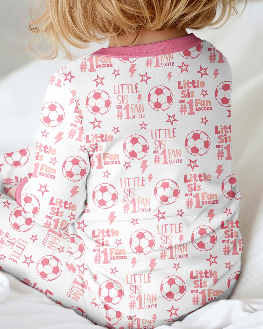 Little Sister and Bro #1 Fan Soccer Bamboo Convertible Zippy