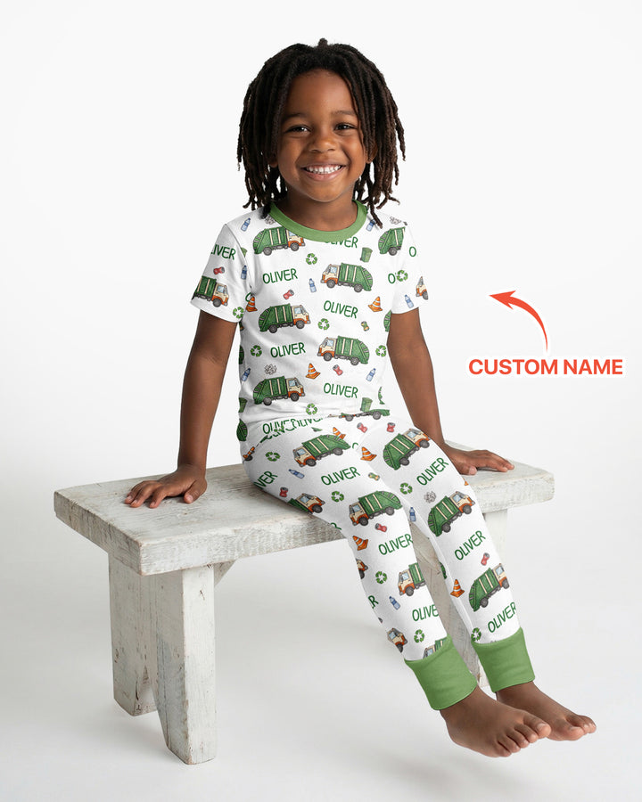 Zweiteiliges, kurzärmliges Pyjama-Set mit Marienkäfern