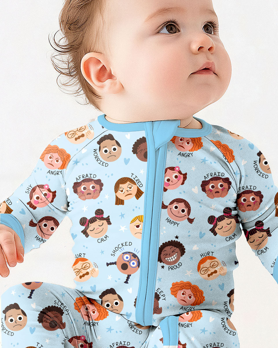 Gerippte Babykleidung mit individuellem Foto - Weich &amp; Skizzenhaft