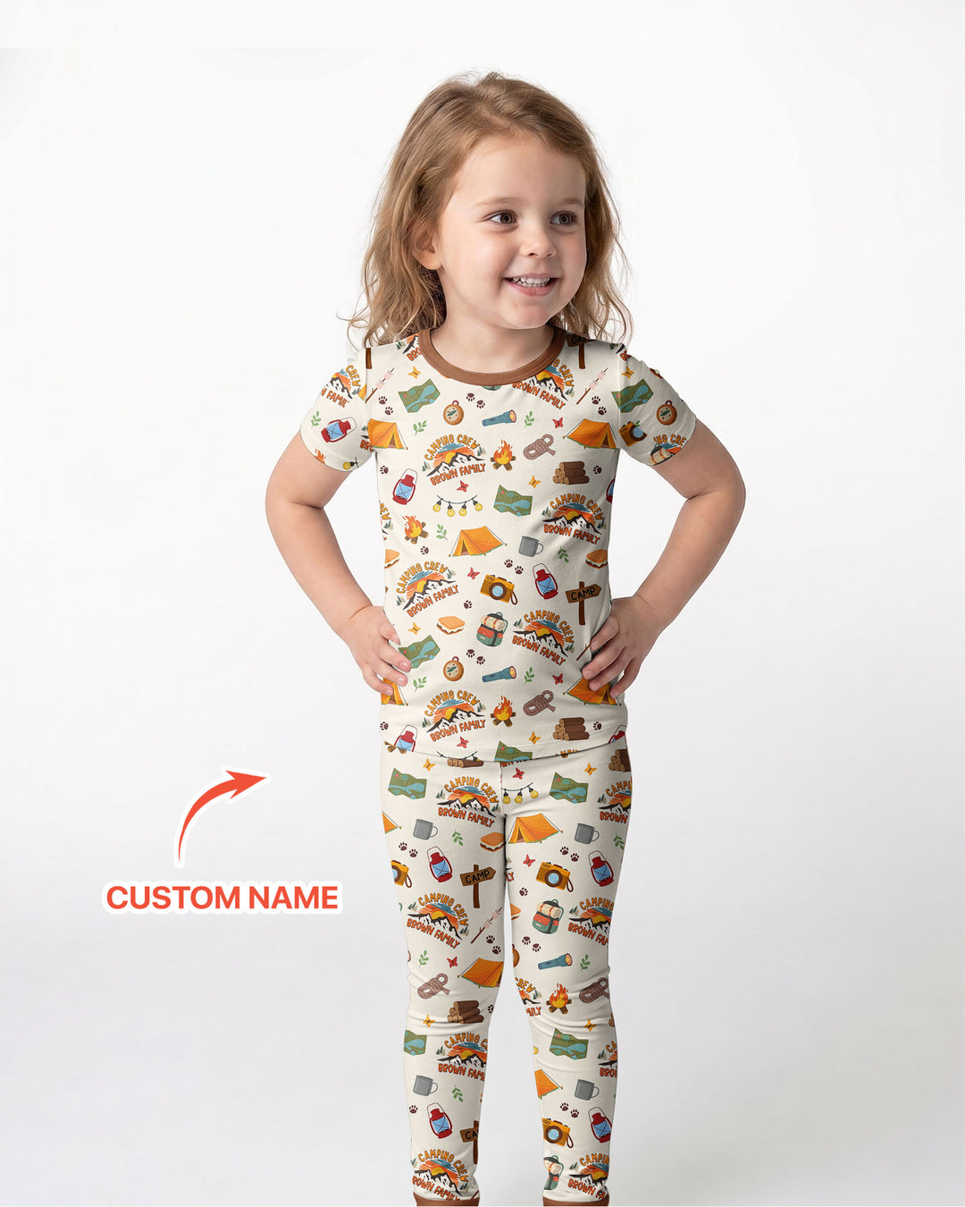 Zweiteiliges, kurzärmliges Pyjama-Set mit Marienkäfern