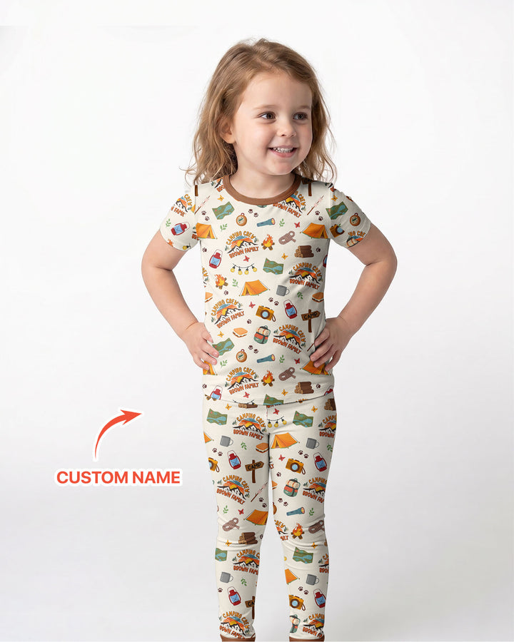 Zweiteiliges, kurzärmliges Pyjama-Set mit Marienkäfern