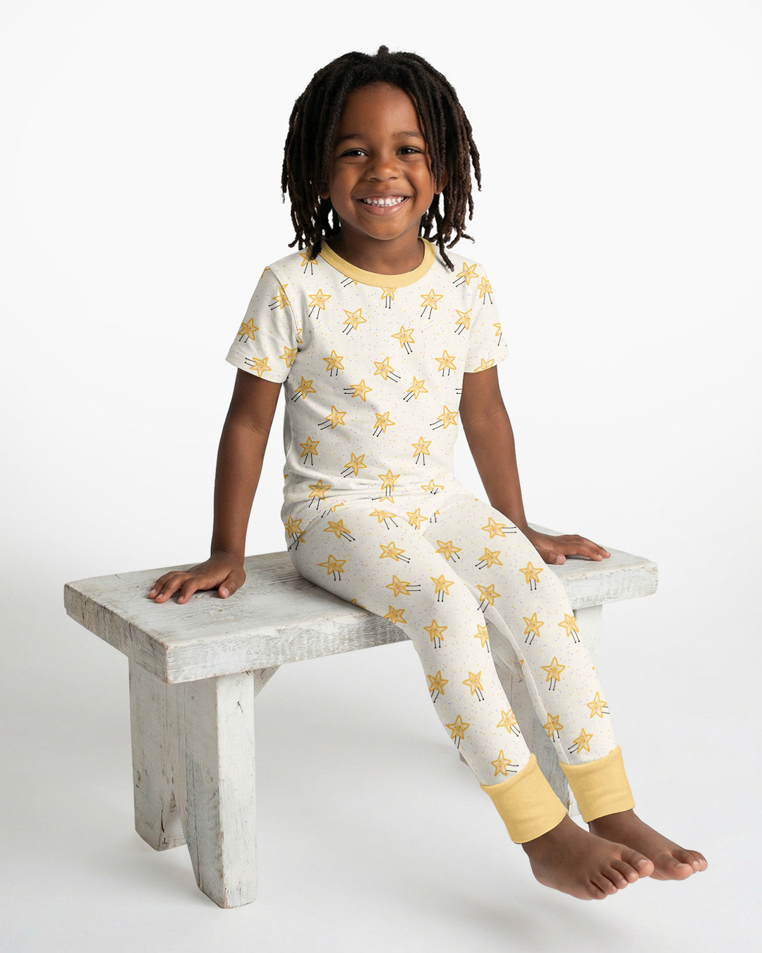 Zweiteiliges, kurzärmliges Pyjama-Set mit Marienkäfern