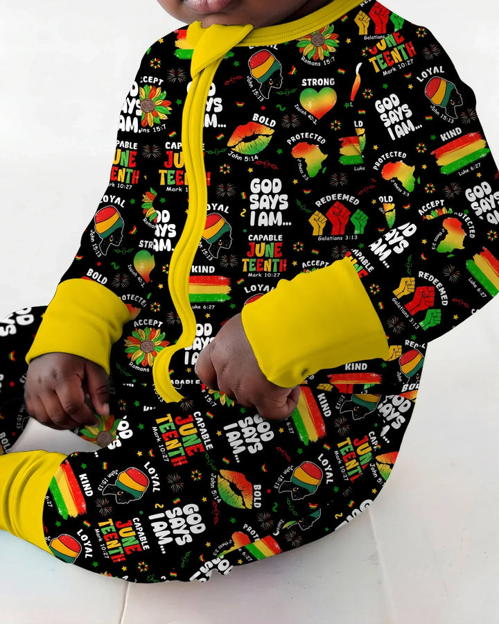 God Says I Am Juneteenth Blessings Bamboo Convertible Zippy