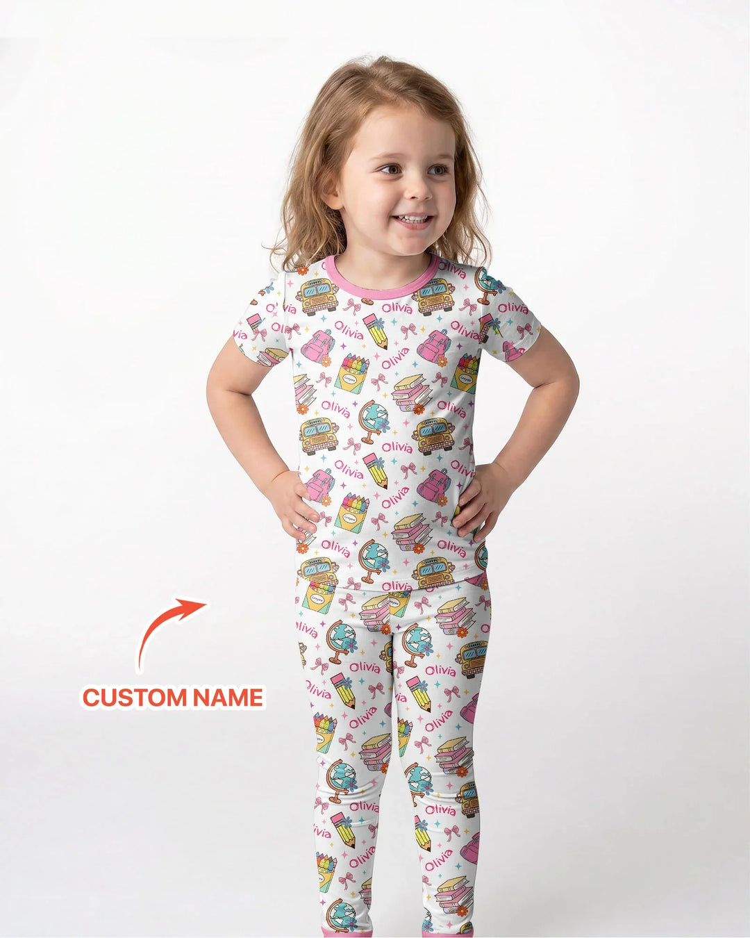 Zweiteiliges, kurzärmliges Pyjama-Set mit Marienkäfern