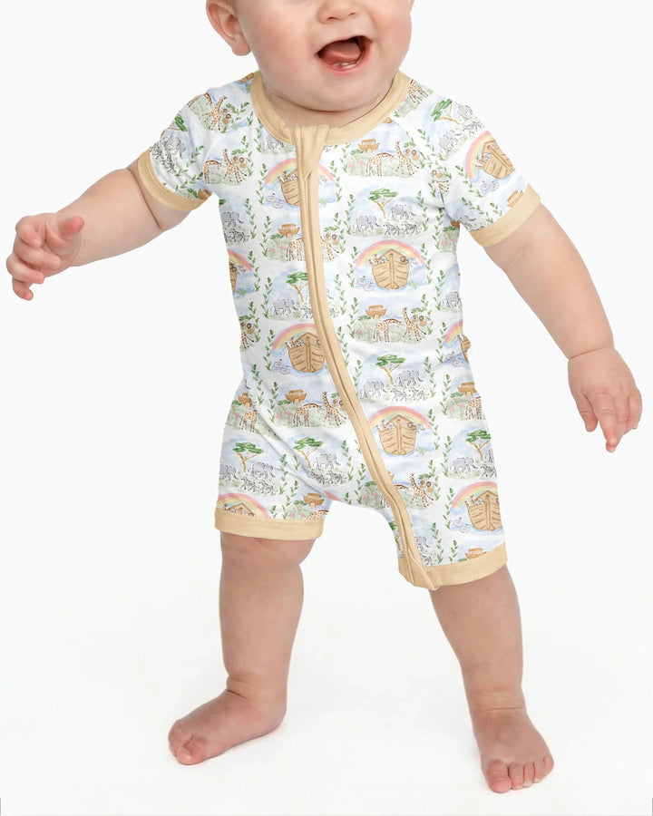 Noah And The Ark Bamboo Shorty Zippy