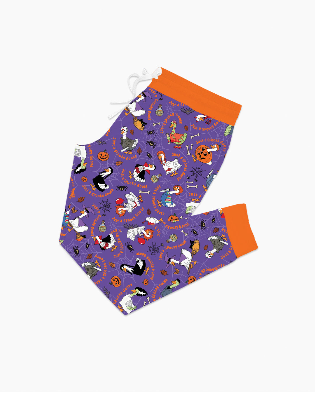 Just A Spooky Goose Family Matching Bamboo Women Pajama Set