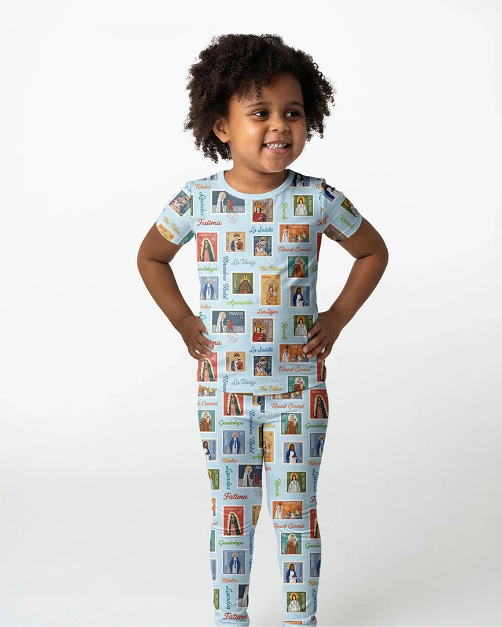 Our Lady, Around the World Bamboo Two Piece Short Sleeve Pajama Set