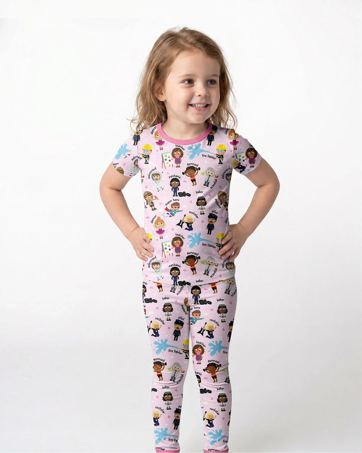 When I Grow Up Bamboo Two Piece Short Sleeve Pajama Set
