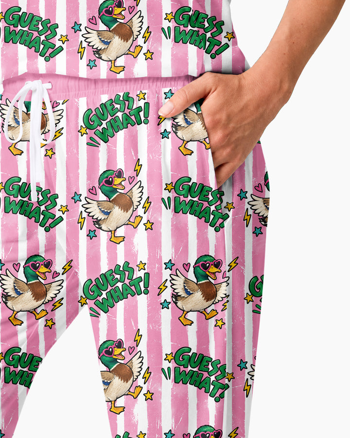 Guess What Mallard Butt Bamboo Women Pajama Set