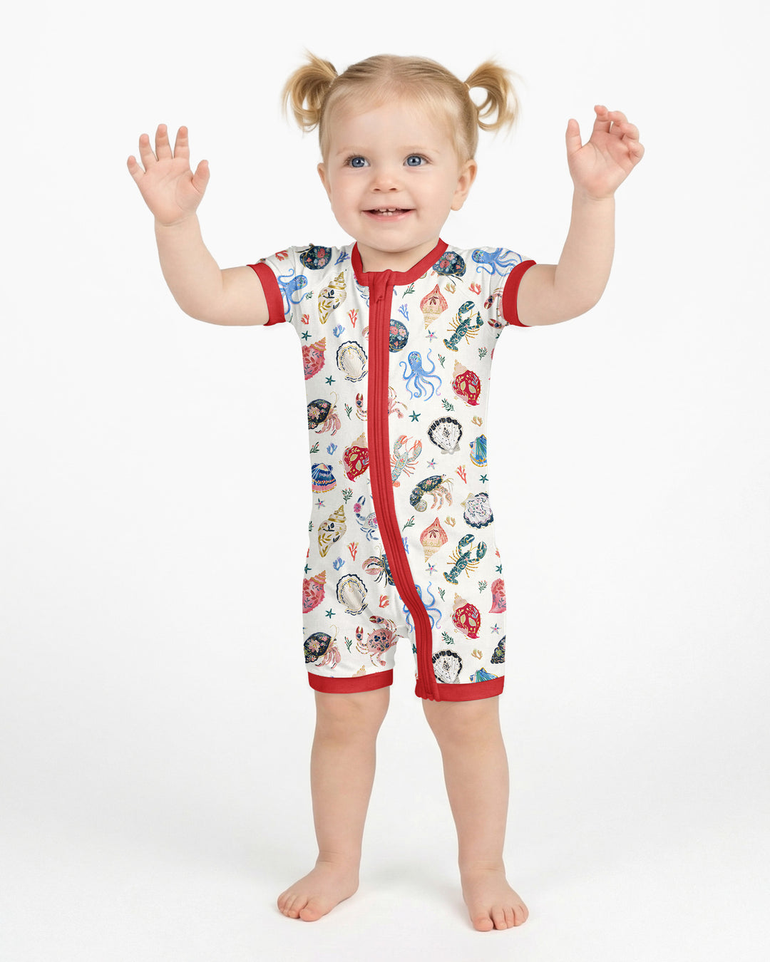 Preppy Coastal Bamboo Shorty Zippy