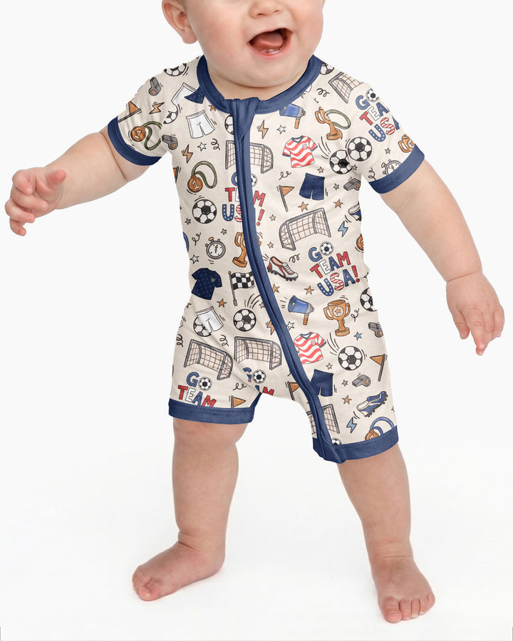 Soccer Go Team USA Bamboo Shorty Zippy