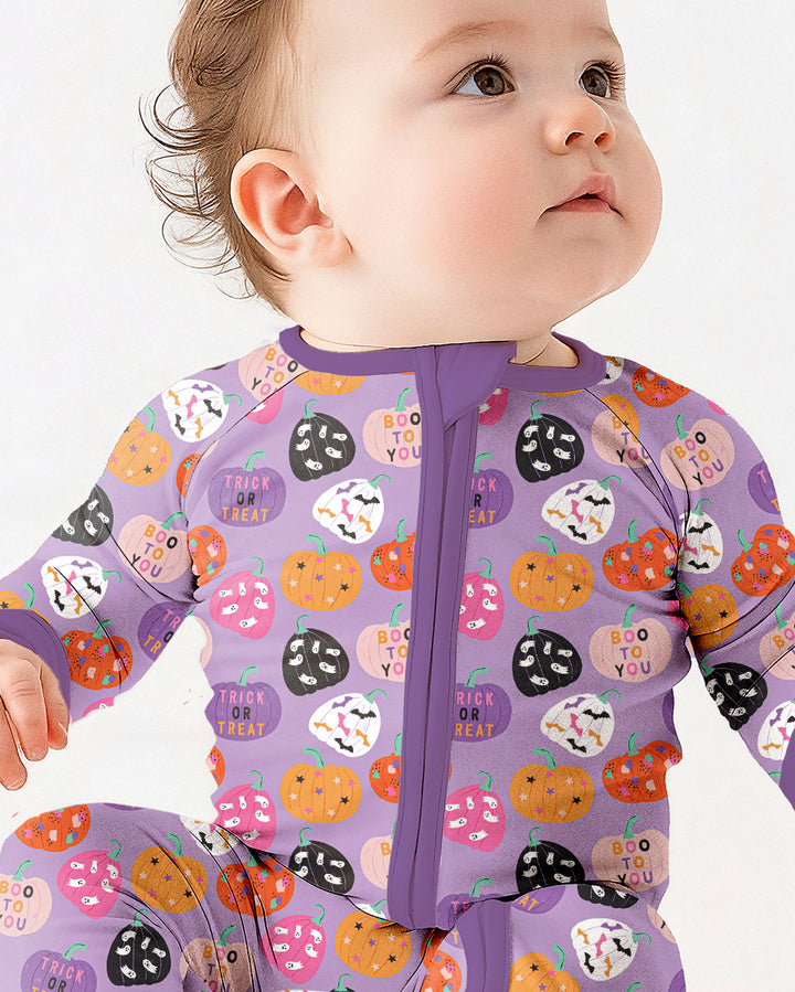 Boo Pumpkin Season Bamboo Convertible Zippy