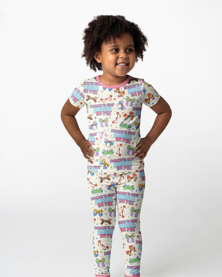 Zweiteiliges, kurzärmliges Pyjama-Set mit Marienkäfern