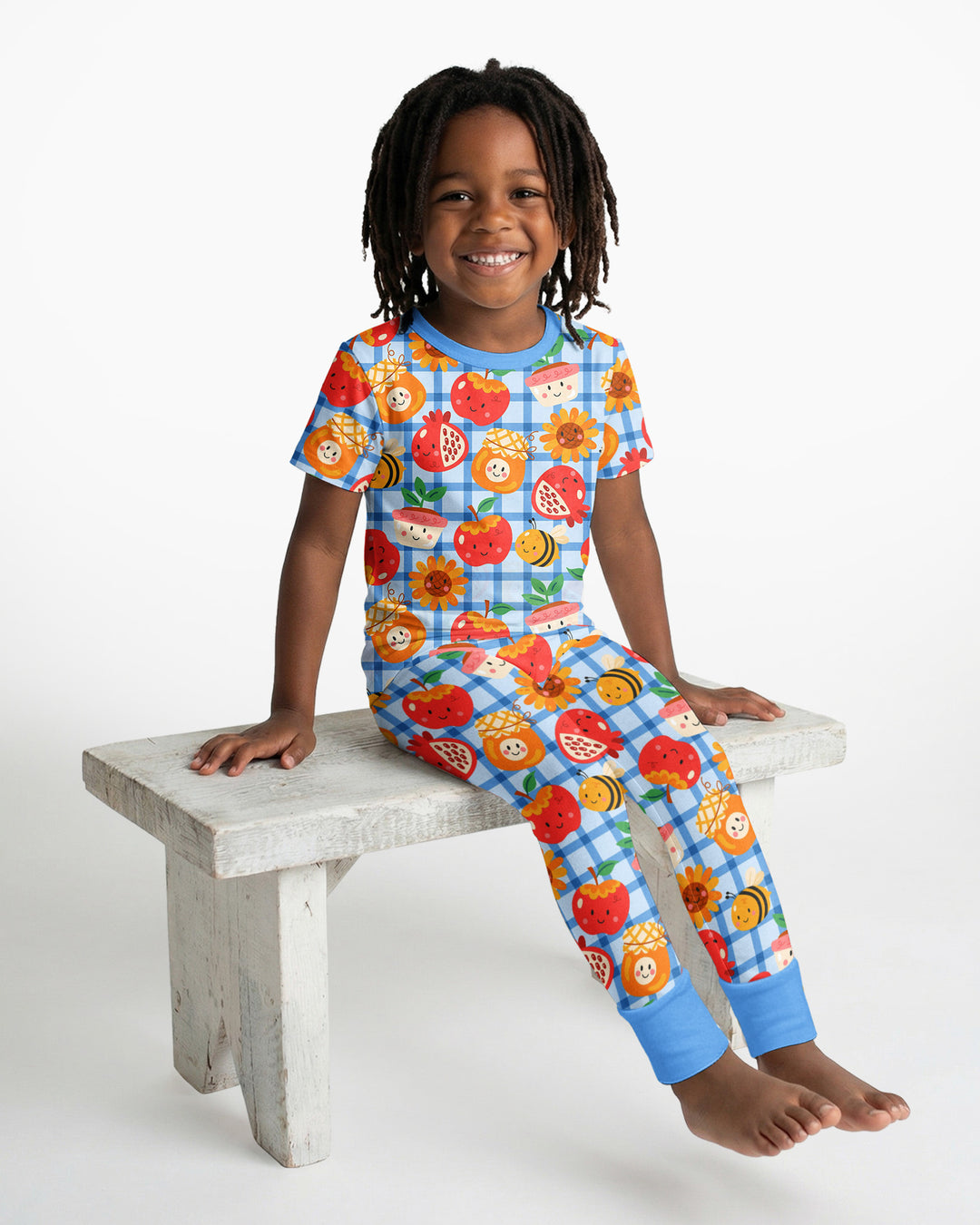 Sweet New Year Bamboo Two Piece Short Sleeve Pajama Set
