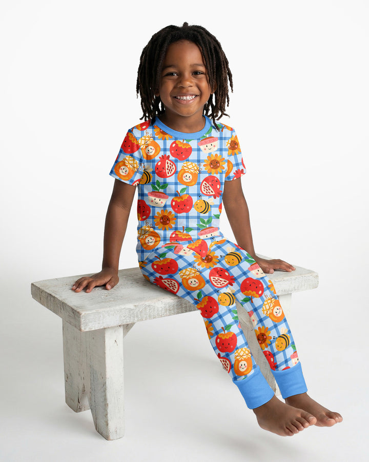 Sweet New Year Bamboo Two Piece Short Sleeve Pajama Set