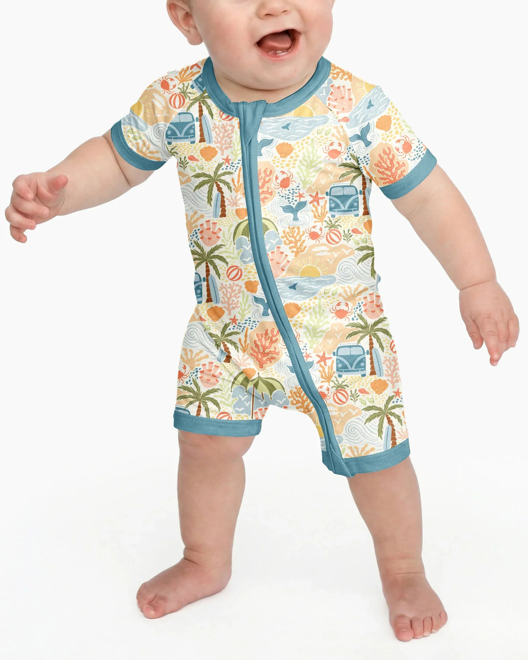 Beachy Boho Bamboo Shorty Zippy