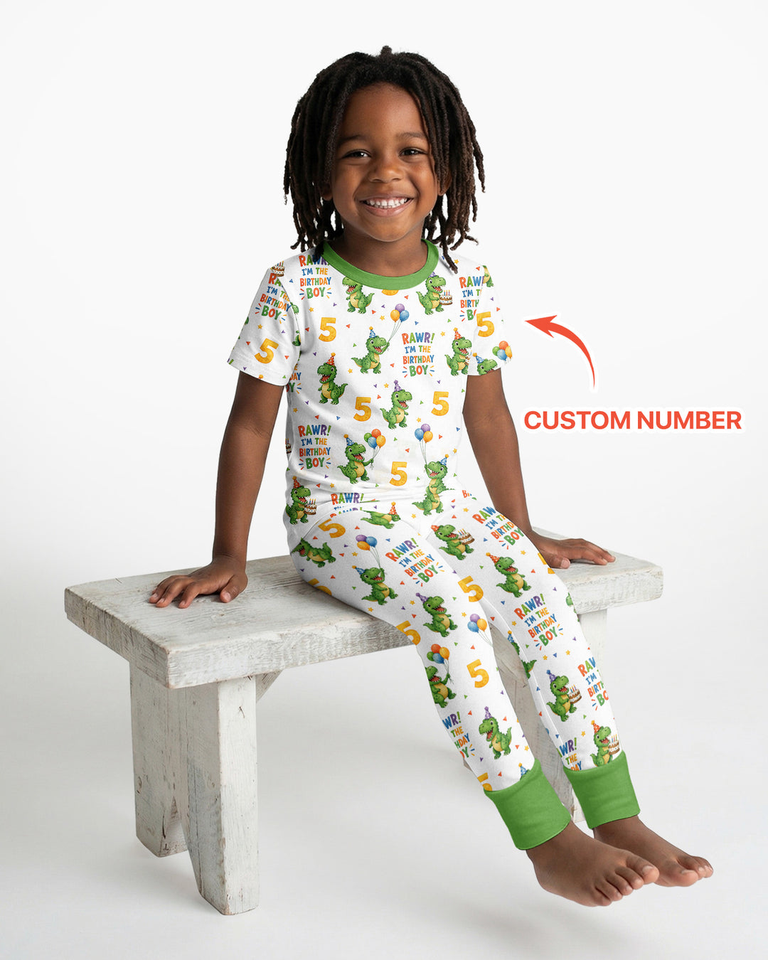 Zweiteiliges, kurzärmliges Pyjama-Set mit Marienkäfern