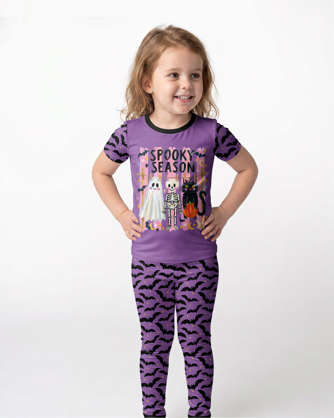 Zweiteiliges, kurzärmliges Pyjama-Set mit Marienkäfern