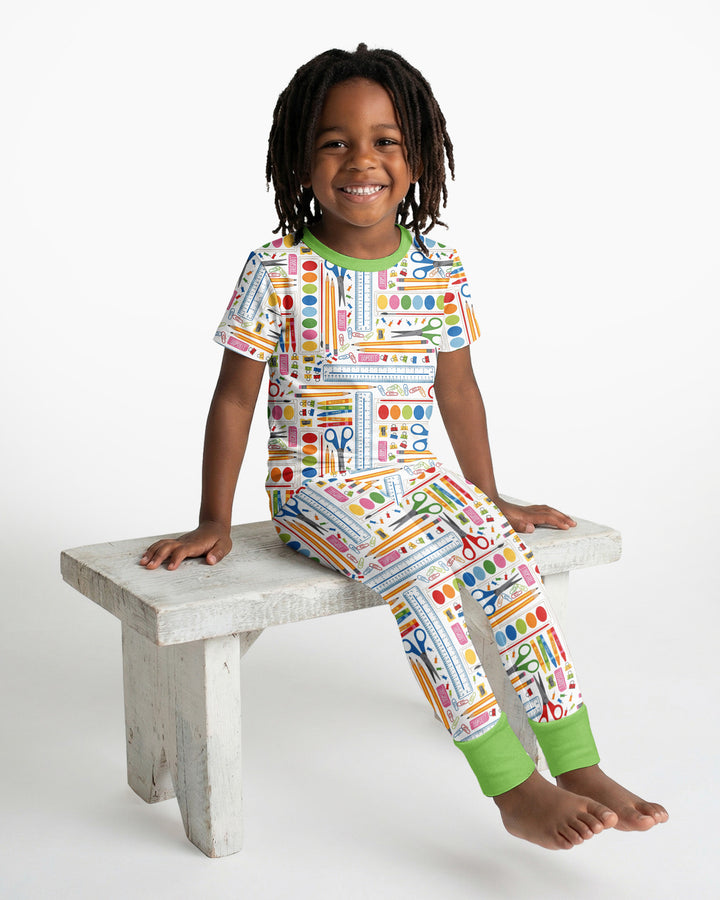 Craft Corner Bamboo Two Piece Short Sleeve Pajama Set