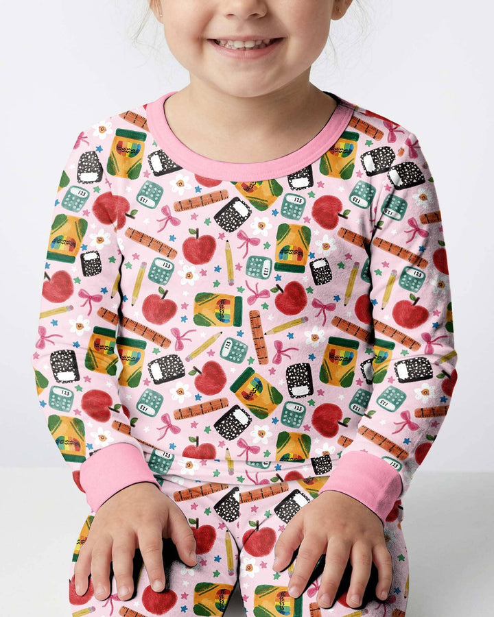 Little Learner Bamboo Two Piece Long Sleeve Pajama Set