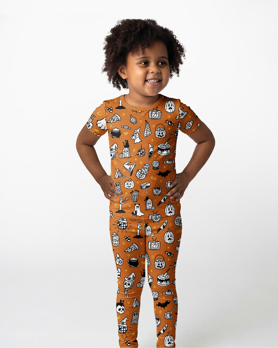 Spooky Season Bamboo Two Piece Short Sleeve Pajama Set