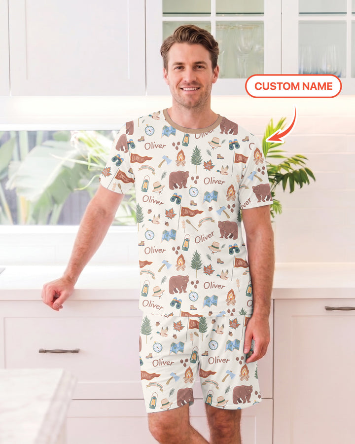 Conjunto de tractor de granja de bambú para hombres – Robusto y relajado