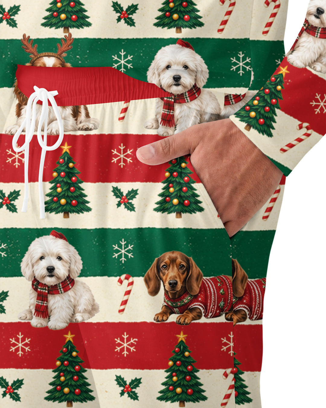 Dog Lover Christmas Bamboo Men's Pajama Set