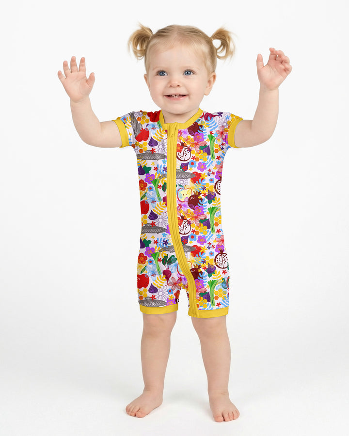 Happy Rosh Hashanah Bamboo Shorty Zippy
