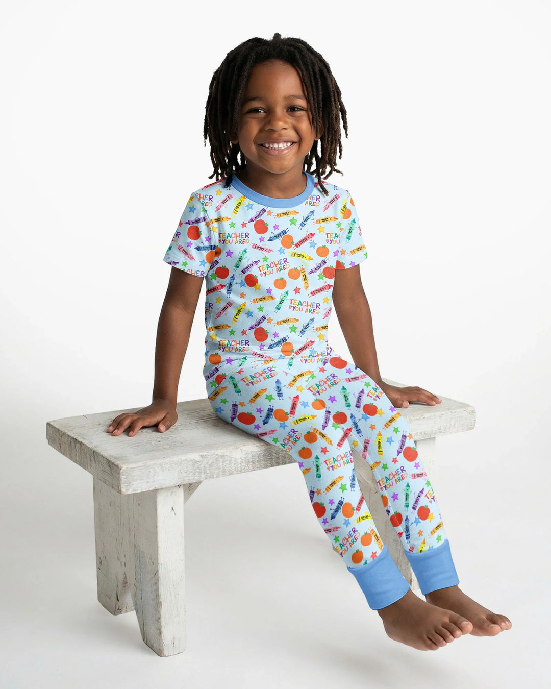 Teacher You Are Special Bamboo Two Piece Short Sleeve Pajama Set