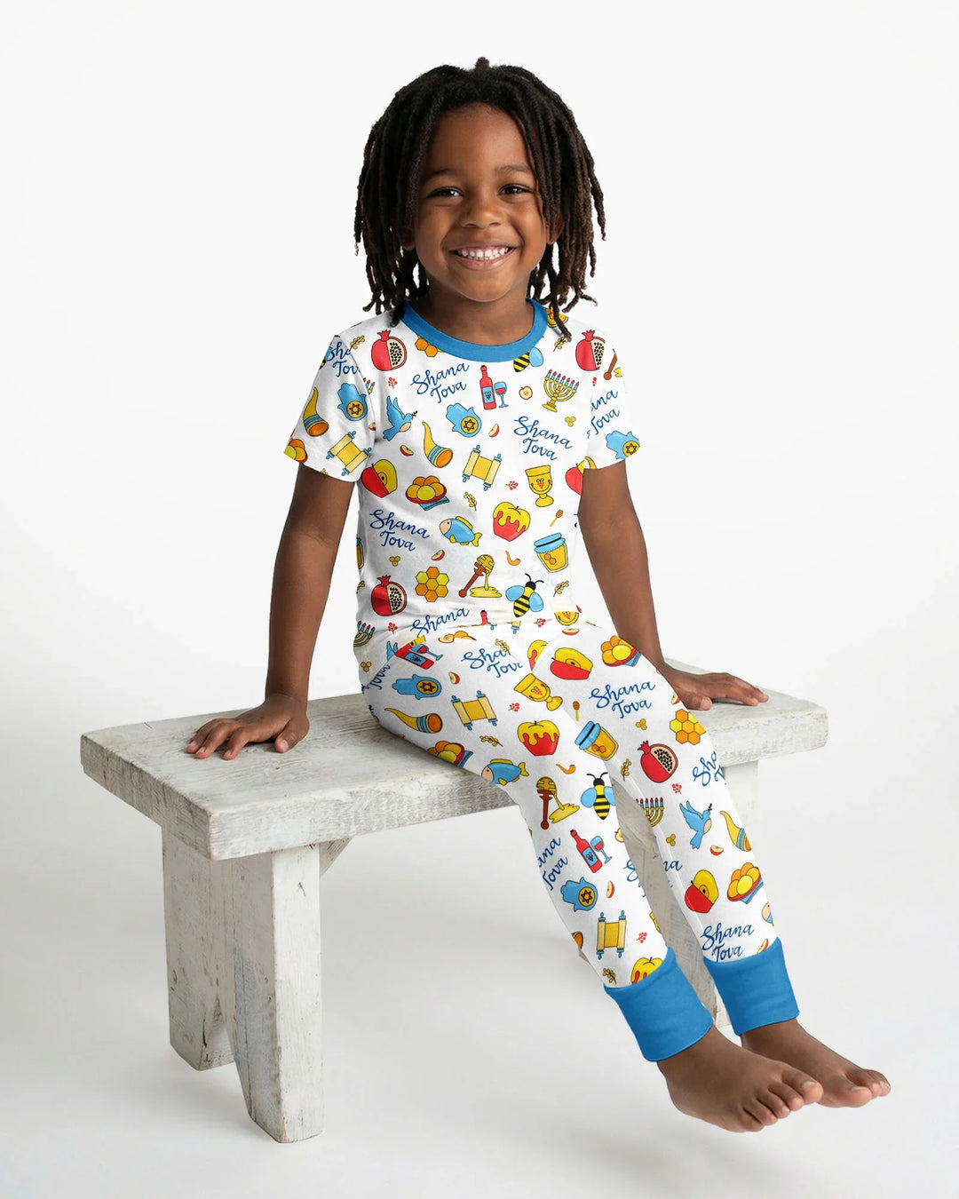 Zweiteiliges, kurzärmliges Pyjama-Set mit Marienkäfern