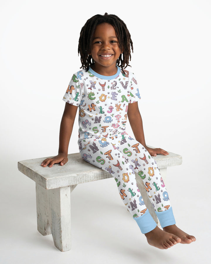 Zweiteiliges, kurzärmliges Pyjama-Set mit Marienkäfern