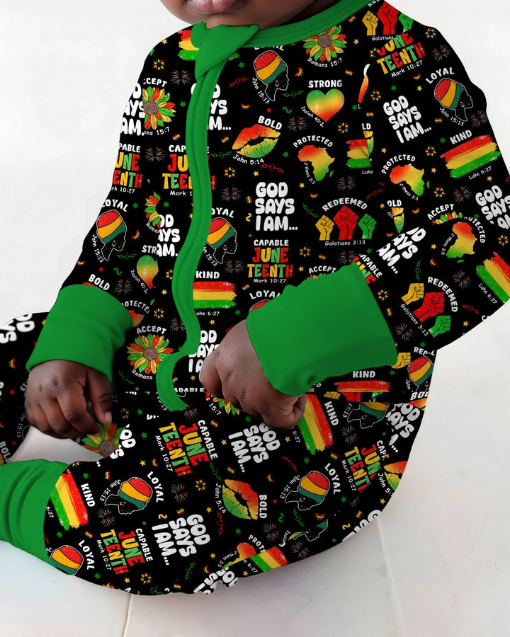 God Says I Am Juneteenth Blessings Bamboo Convertible Zippy
