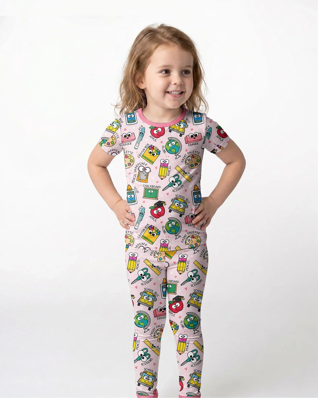 Zweiteiliges, kurzärmliges Pyjama-Set mit Marienkäfern