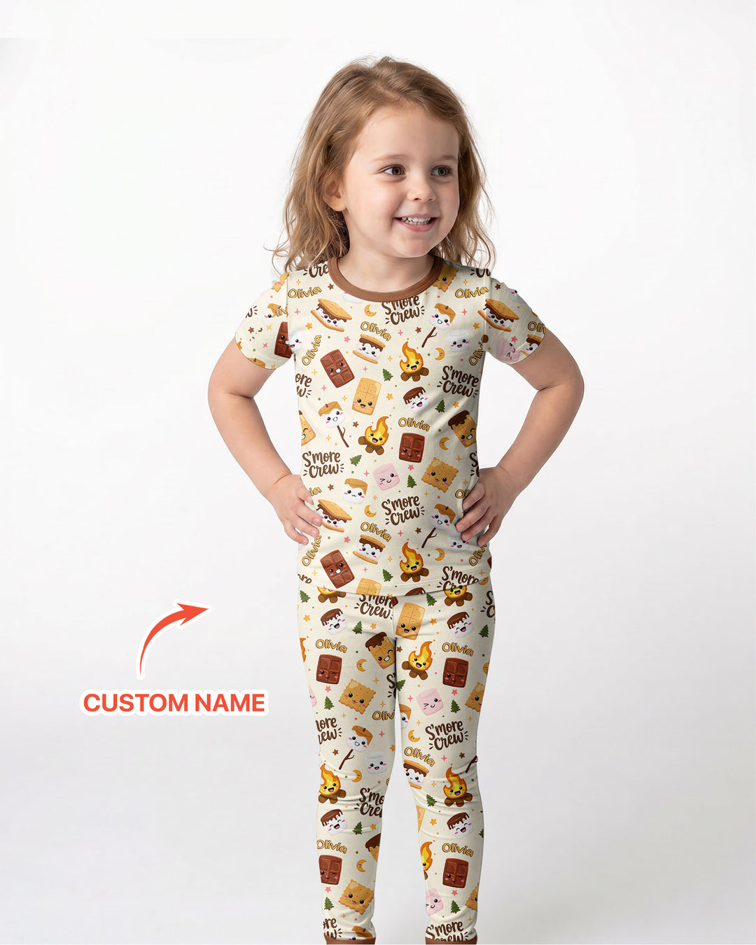 Zweiteiliges, kurzärmliges Pyjama-Set mit Marienkäfern