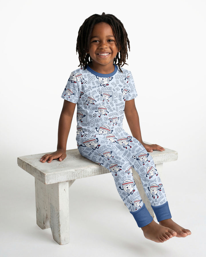 Zweiteiliges, kurzärmliges Pyjama-Set mit Marienkäfern