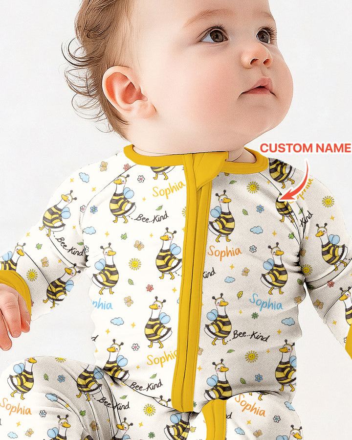 Custom Name Bee Kind The Goose Bamboo Convertible Zippy
