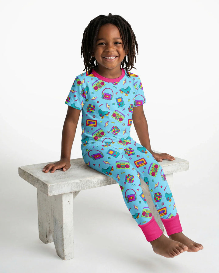 Zweiteiliges, kurzärmliges Pyjama-Set mit Marienkäfern